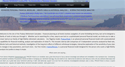 Desktop Screenshot of pralanaretirementcalculator.com